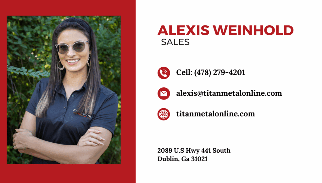 Sales contact card with woman's photo.